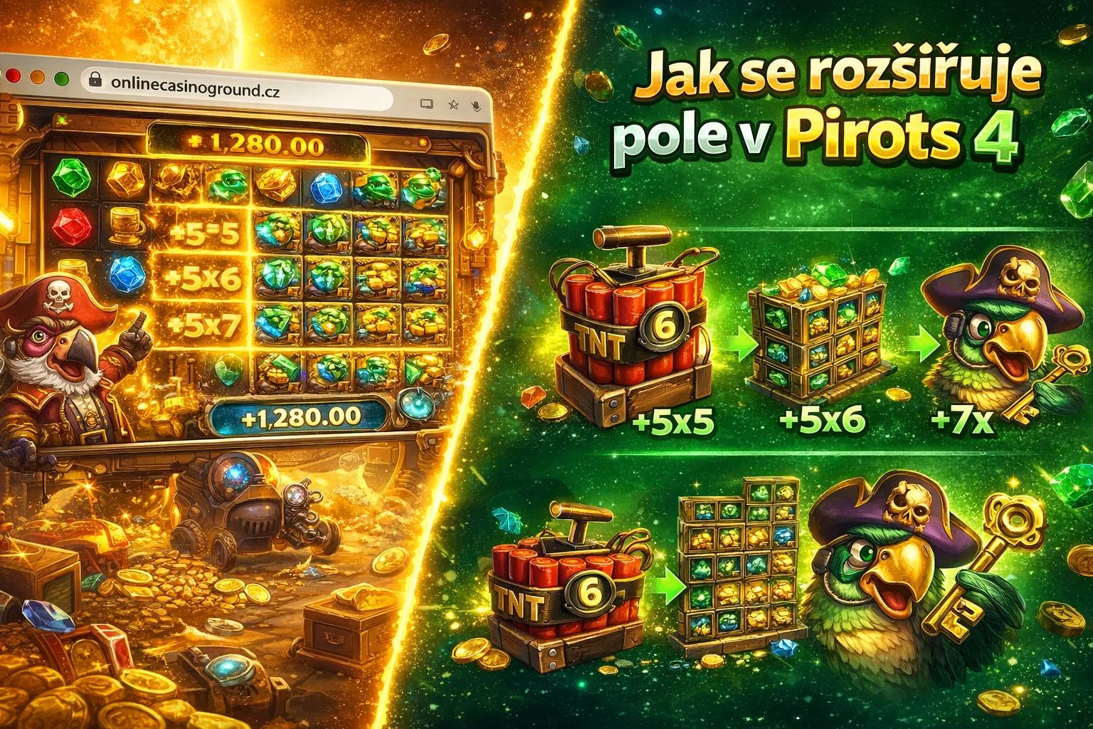 Jak se rozšiřuje pole v Pirots 4