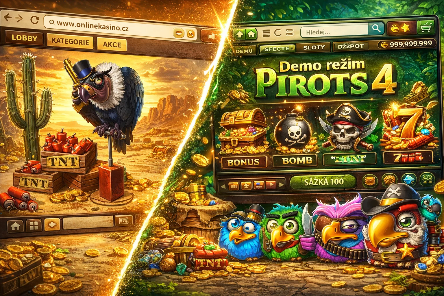 Demo režim Pirots 4