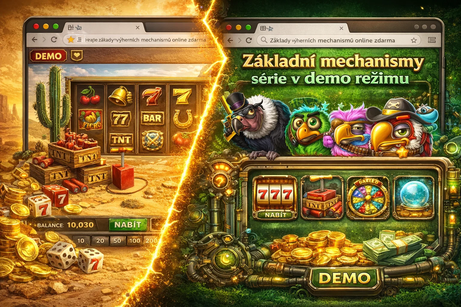 Základní mechanismy série v demo režimu